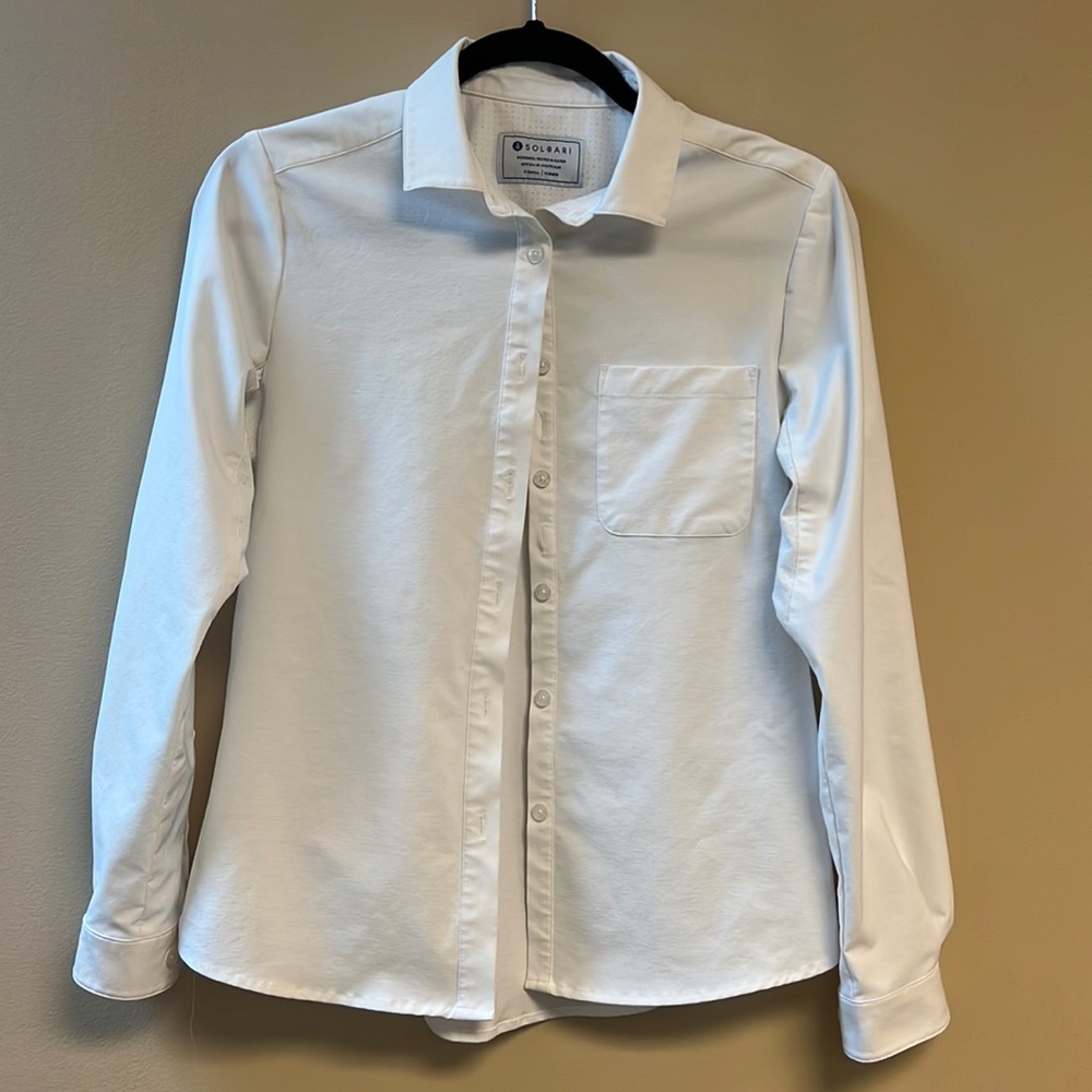 Solbari Long Sleeve UPF 50+ Explorer Shirt - White - X-Small